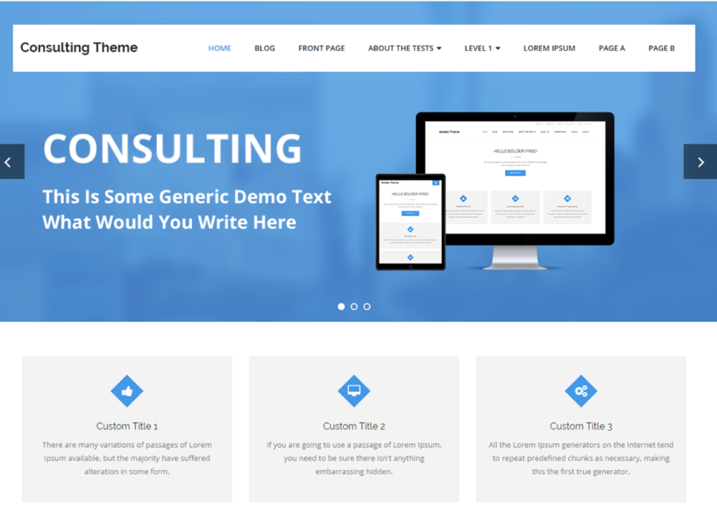 Consulting Website with WordPress